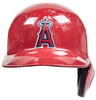 2015 Albert Pujols Game Used & Photo Matched Los Angeles Angels Batting Helmet Used In 92 Games For 26 Home Runs (MLB Authenticated & Sports Investors Authentication)